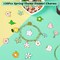 120 Pieces Spring Summer Floral Themed Charms, Flower Charms for Jewelry Making, Assorted Gold Enamel Charm Pendants for DIY Necklace Bracelet Earrings Supplies Gifts for Mom Women Girls